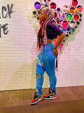 Load image into Gallery viewer, Dragon ball z stacked jeans
