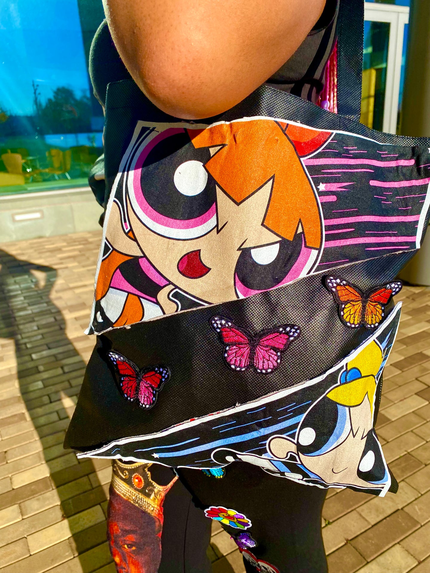 Power puff girls tote bag